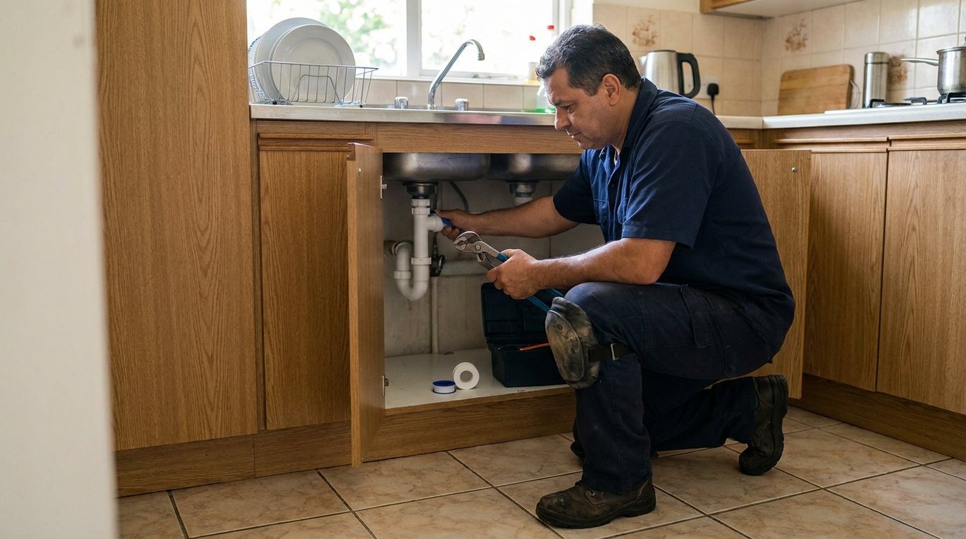 Instalação de Torneira de Cozinha